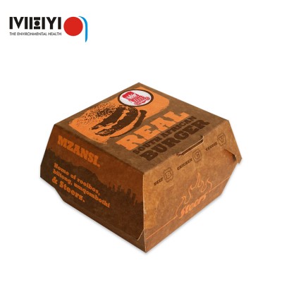 Kraft paper type and disposable feature burger box custom