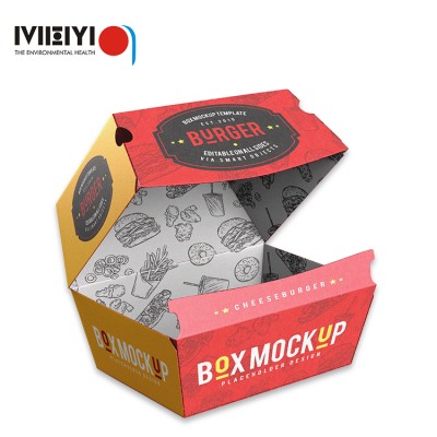 Sandwich Disposable Lunch Food Box Packaging Kraft Paper Boxes Custom